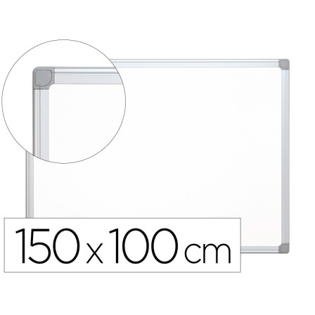 PIZARRA BLANCA Q-CONNECT LAMINADA MARCO DE ALUMINIO 150X100 CM