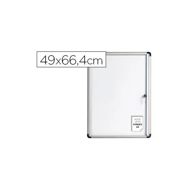 VITRINA DE ANUNCIOS BI-OFFICE FONDO MAGNETICO EXTRAPLANA DE INTERIO...