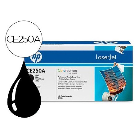 TONER HP LASERJET COLOR CP3525 NEGRO 5.000 PAG