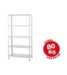 ESTANTERIA METALICA AR STORAGE 180X90X40 CM 5 ESTANTES 80 KG POR ES...