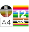 CARTULINA GUARRO DIN A4 185 GR CONTENIDO "B" 100 HOJAS X 12 COLORES