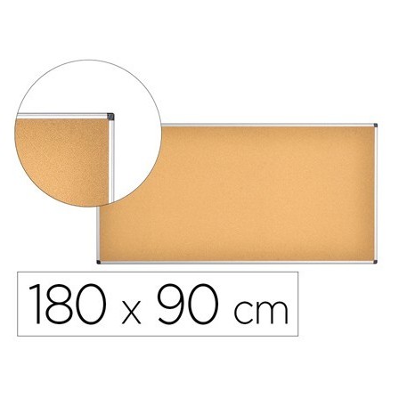 PIZARRA CORCHO Q-CONNECT MARCO ALUMINIO 180X90 CM
