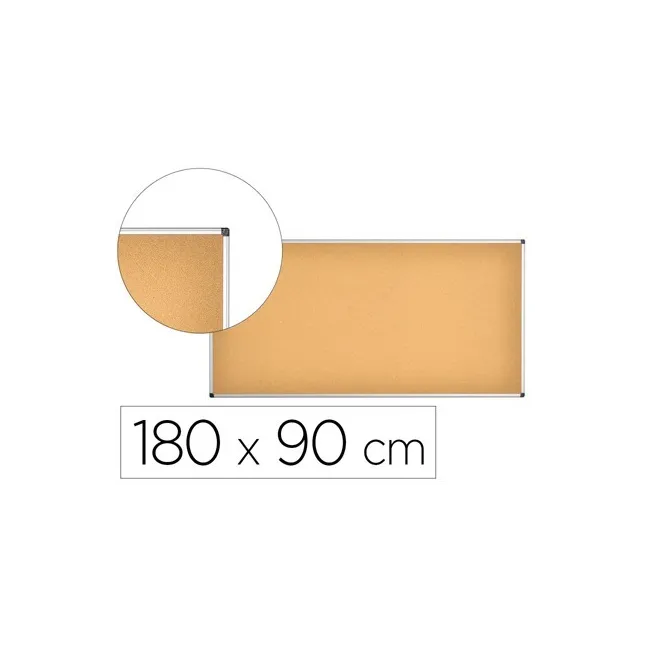PIZARRA CORCHO Q-CONNECT MARCO ALUMINIO 180X90 CM