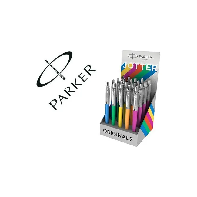 BOLIGRAFO PARKER JOTTER PLASTIC ORIGINAL EXPOSITOR DE 20 UNIDADES C...