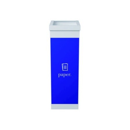 CONTENEDOR PAPELERA RECICLAJE PAPERFLOW CON TAPA POLIESTIRENO PARA ...