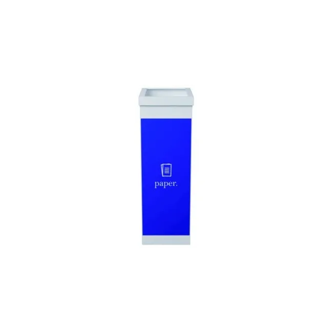 CONTENEDOR PAPELERA RECICLAJE PAPERFLOW CON TAPA POLIESTIRENO PARA ...