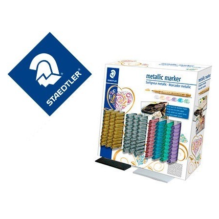 ROTULADOR STAEDTLER METALICO 8323 EXPOSITOR SOBREMESA DE 100 UNIDAD...