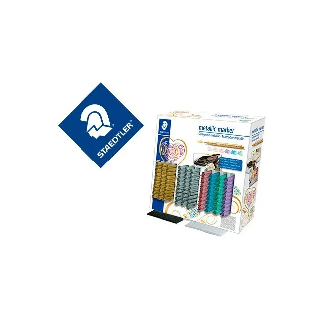 ROTULADOR STAEDTLER METALICO 8323 EXPOSITOR SOBREMESA DE 100 UNIDAD...