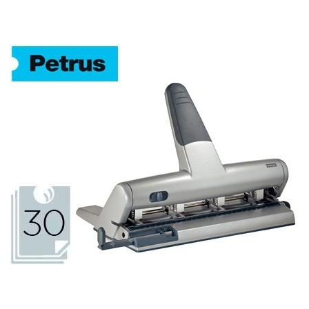 TALADRADOR PETRUS 514 METALICO COLOR PLATA 4 PUNZONES MOVILES CAPAC...