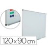 PIZARRA BLANCA ROCADA ACERO VITRIFICADO MAGNETICO MARCO ALUMINIO Y ...