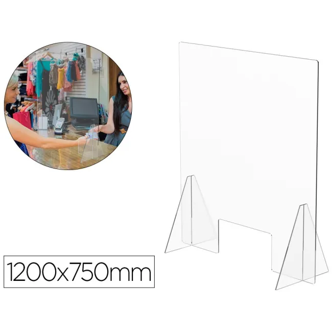 PANTALLA DE PROTECCION DE MESA PARA MOSTRADOR METACRILATO VENTANA 3...