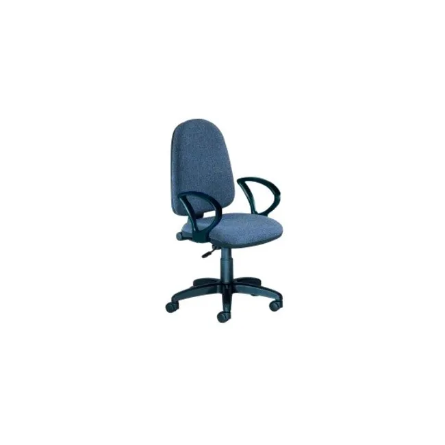 SILLA ROCADA CON BRAZOS COLOR NEGRO DIAMETRO BASE 610 MM RESPALDO D...