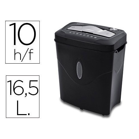 DESTRUCTORA DE DOCUMENTOS Q-CONNECT KF17974 CAPACIDAD DE CORTE 10 H...