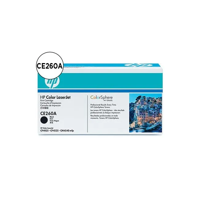 TONER HP COLOR LASERJET CP4025/CP4525 -CE260A- NEGRO 8.500 PAGS