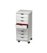 MUEBLE AUXILIAR FAST-PAPERFLOW PARA OFICINA NEGRO 8 CAJONES EN COLO...