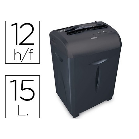 DESTRUCTORA DE DOCUMENTOS Q-CONNECT KF15551 CAPACIDAD DE CORTE 12 H...