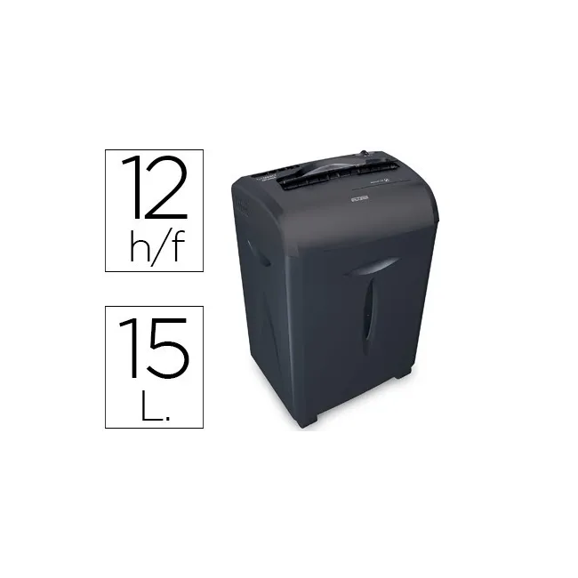 DESTRUCTORA DE DOCUMENTOS Q-CONNECT KF15551 CAPACIDAD DE CORTE 12 H...