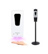 DISPENSADOR PARA GEL Y JABON Q-CONNECT AUTOMATICO SENSOR Y SOPORTE ...