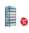 ESTANTERIA FAST-PAPERFLOW METALICA AZUL 5 ESTANTES GRIS 180KG POR E...
