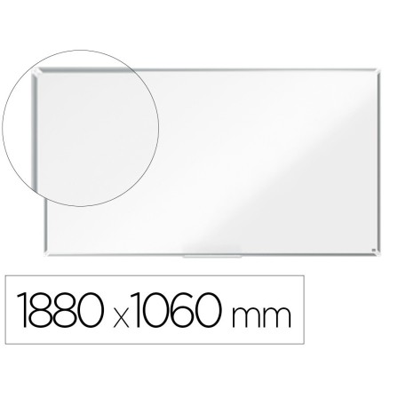 PIZARRA BLANCA NOBO PREMIUM PLUS ACERO LACADO FORMATO PANORAMICO 85...