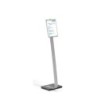 EXPOSITOR DURABLE DE SUELO ALTURA AJUSTABLE CON PANEL FRONTAL DIN A...