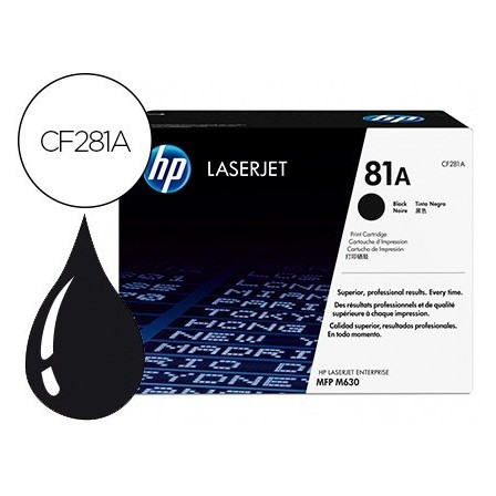 TONER HP LASERJET N.81 MFP M630 NEGRO 10.500 PAGINAS
