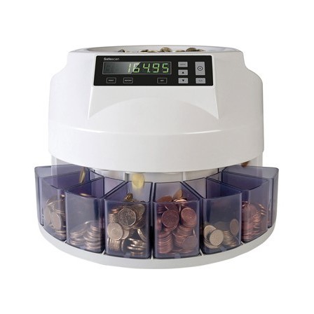 CONTADOR Y CLASIFICADOR DE MONEDAS SAFESCAN 1250EUR VELOCIDAD 200 M...