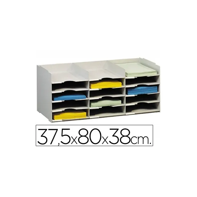 ARCHIVADOR FAST-PAPERFLOW BLOQUES SOBREPONIBLES GRIS 15 CASILLAS DI...