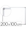 PIZARRA BLANCA Q-CONNECT LACADA MAGNETICA MARCO DE ALUMINIO 200X100 CM