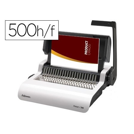 ENCUADERNADORA MANUAL PARA CANUTILLO FELLOWES PULSAR+300 PERFORA 17...
