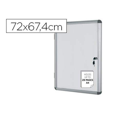 VITRINA DE ANUNCIOS BI-OFFICE FONDO MAGNETICO EXTRAPLANA DE INTERIO...