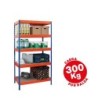 ESTANTERIA METALICA AR STORAGE 192X100X50CM 5 ESTANTES 300KG POR ES...
