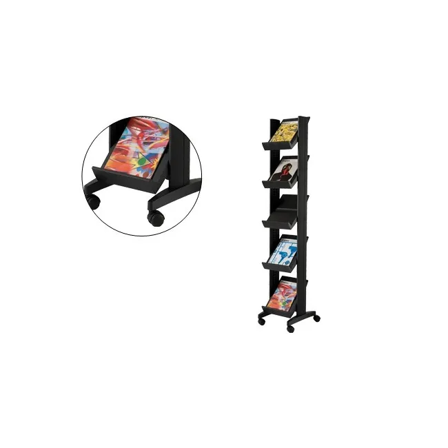 EXPOSITOR FASTPAPERFLOW DE SUELO MOVIL 5 ESTANTES DE 275X327MM COLO...
