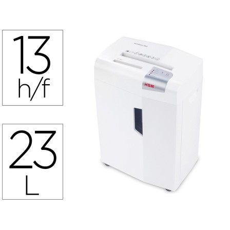 DESTRUCTORA DE DOCUMENTOS HSM SHREDSTAR X13 CAPACIDAD DE CORTE 13 H...