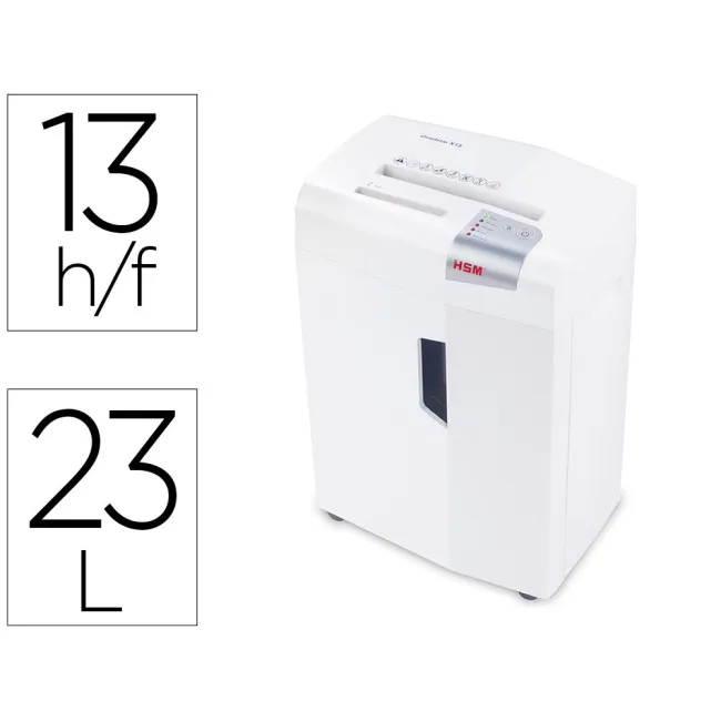 DESTRUCTORA DE DOCUMENTOS HSM SHREDSTAR X13 CAPACIDAD DE CORTE 13 H...