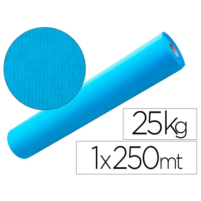 PAPEL KRAFT AZUL 1,00 MT X 250 MTS ESPECIAL PARA EMBALAJE