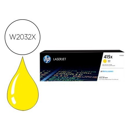 TONER HP 415X COLOR M454 / MFP M479 AMARILLO 6000 PAGINAS