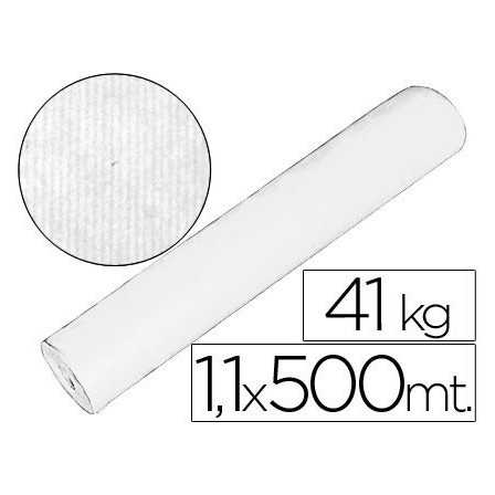 PAPEL KRAFT BLANCO 1,10 MT X 500 MTS ESPECIAL PARA EMBALAJE