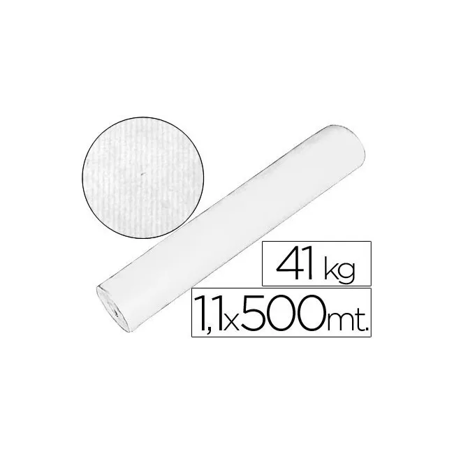 PAPEL KRAFT BLANCO 1,10 MT X 500 MTS ESPECIAL PARA EMBALAJE