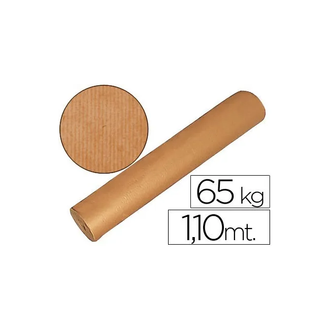 PAPEL KRAFT MARRON 1,10 MT X 250 MTS ESPECIAL PARA EMBALAJE