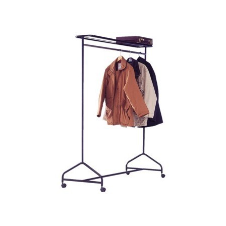 VESTIDOR PORTATIL CON REPISA CAPACIDAD PARA 40 PERCHAS