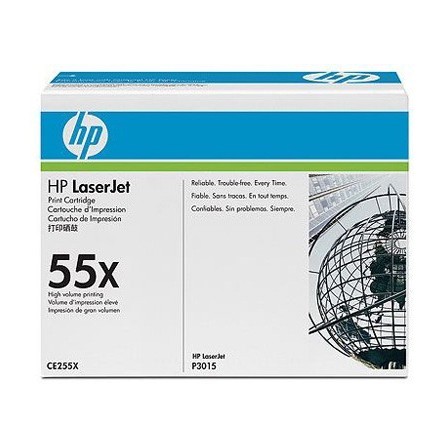 TONER HP 55X NEGRO -12500PAG- P3015X