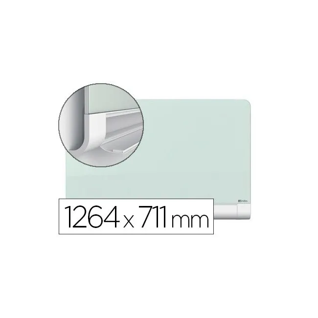 PIZARRA BLANCA NOBO DIAMOND CRISTAL MAGNETICA ESQUINAS REDONDAS 126...