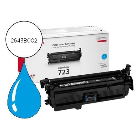 TONER CANON LASER CRG 723 CYAN 5000 PAG