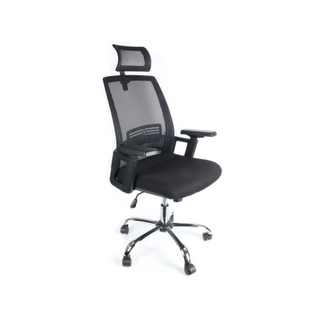 SILLA DE DIRECCION Q-CONNECT ERGONOMICA BASE METAL RESPALDO ALTO CO...