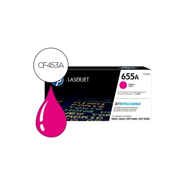 TONER HP 655A LASERJET M652 / M653 / MFP M681 / MFP M682 MAGENTA 10...