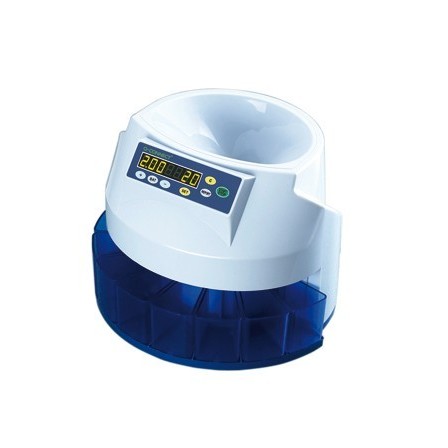 MAQUINA Q-CONNECT CONTADORA Y CLASIFICADORA DE MONEDAS SUMA RESTA Y...