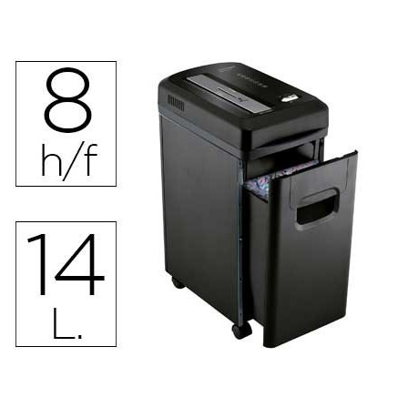 DESTRUCTORA DE DOCUMENTOS Q-CONNECT KF15547 CAPACIDAD DE CORTE 8 H ...