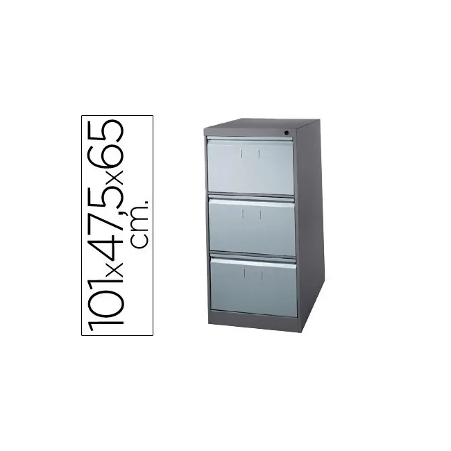 FICHERO CAJONES DE SUELO METALICO DE 3 CAJONES 101 ALTO,65 PROF. 47...
