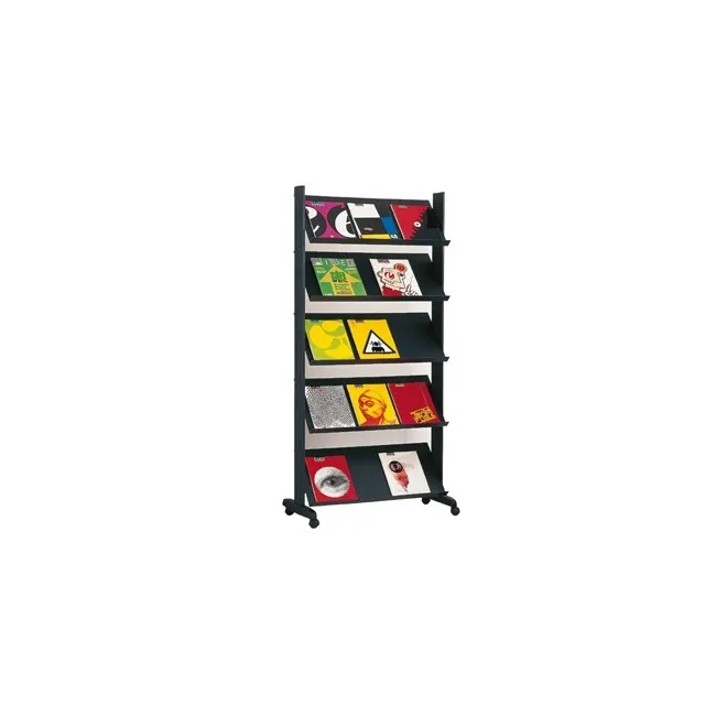 EXPOSITOR FAST-PAPERFLOW DE SUELO MOVIL NEGRO